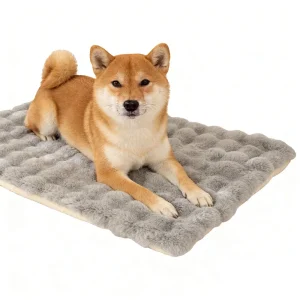 Rectangle Plush Pet Nest, Washable Soft Warm Bed Mat for Dogs and Cats