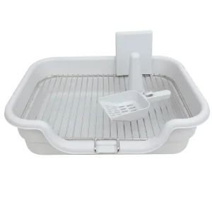 Pet Potty Tray for Dogs & Cats, Large Square Litter Box with Spacious Space, Easy to Clean Household Pet Supplies