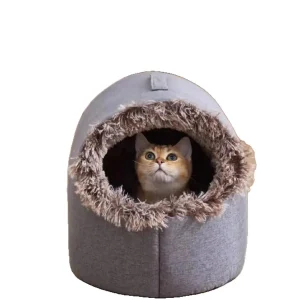 Eco-Friendly Oval Pet Nest, Thickened Thermal Sleeping Bed for Dogs and Cats