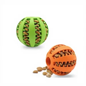 Interactive Rolling Dog Ball Toy, Slow Feeder Chew Toy, Treat Dispenser Pet Toy for Dogs
